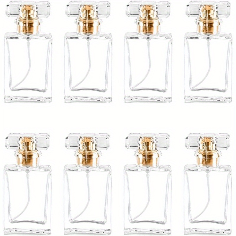 Perfume Fragrance Story - 8 個 30 ミリリットルガラス香水瓶空の詰め替えクリア旅行香水スプレーアトマイザーボトル香水瓶アトマイザー容器