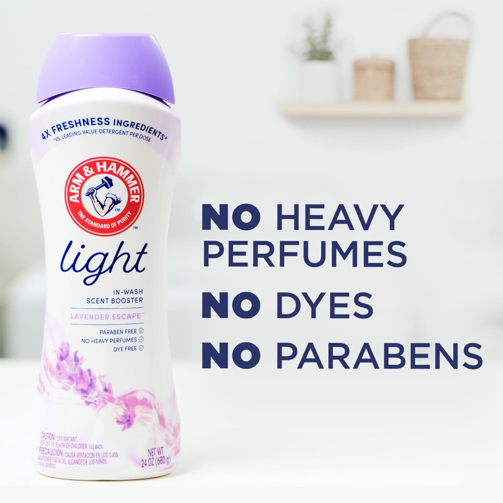 Perfume Fragrance Enhancer - ラベンダーエスケープ香り付け洗濯用芳香剤、洗濯中に加える香り付き添加剤、ライトフレッシュ、重い香りなし、染料なし、パラベンなし、洗濯強化剤、24オンス