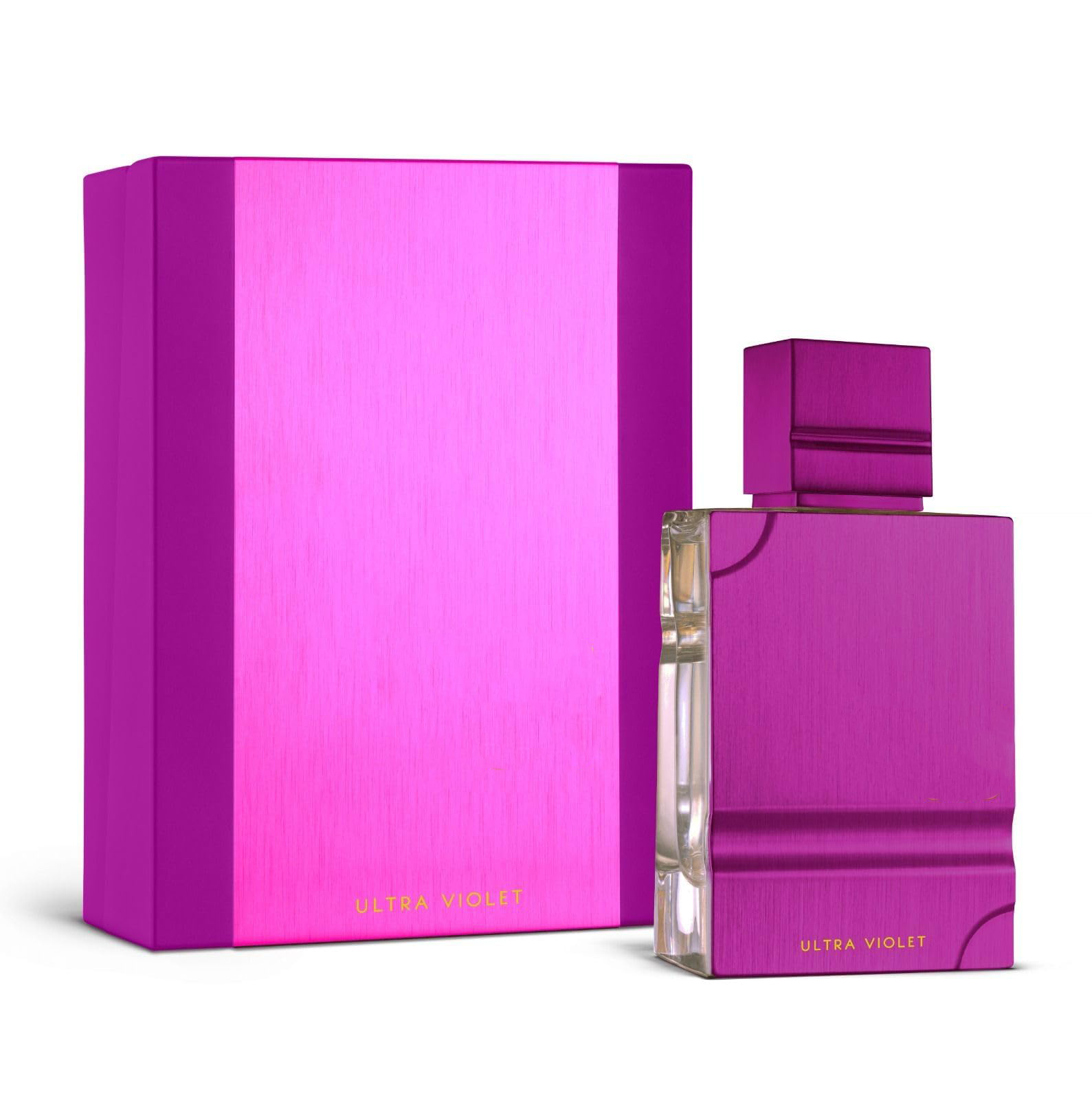 Perfume Fragrance Base - アンバーウードウルトラバイオレットオードパルファム60ml（女性用）スイートフローラルフルーティフレグランス、バイオレット、プラム、オレンジ、オープニングオーキッド、ジャスミン、ローズ、ハートアンバー、ムスクウッディベース、アラビアンパフューム、妻、ガールフレンドへのギフト