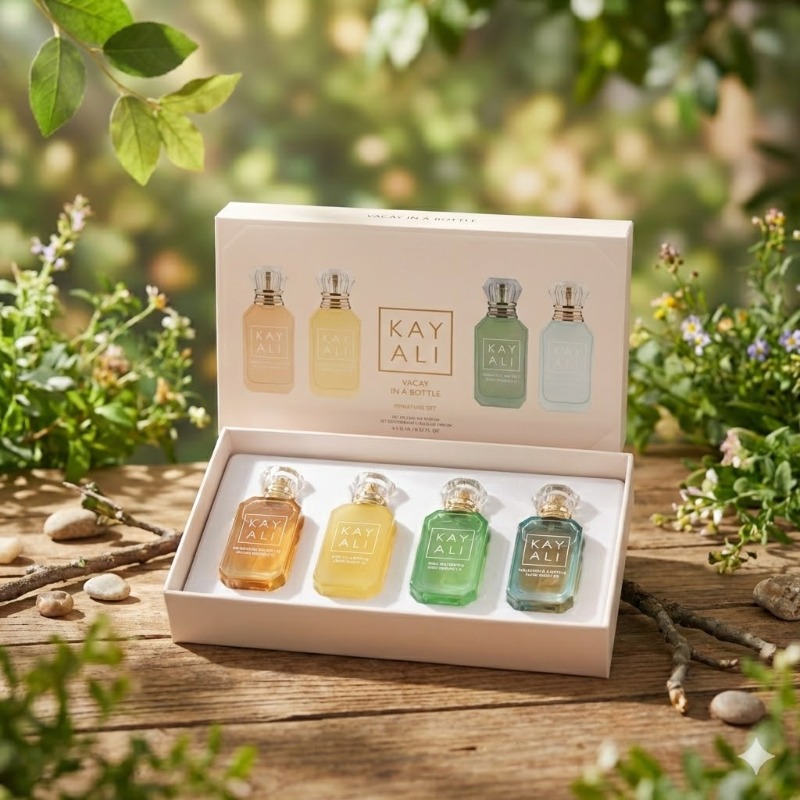 Perfume Royal Fragrance - 4*10ml カヤリ ユニセックス香水セット 長持ちするフレッシュでマイルドなエレガントなフローラルフルーティムスク ナチュラルフレグランス 4種の香り