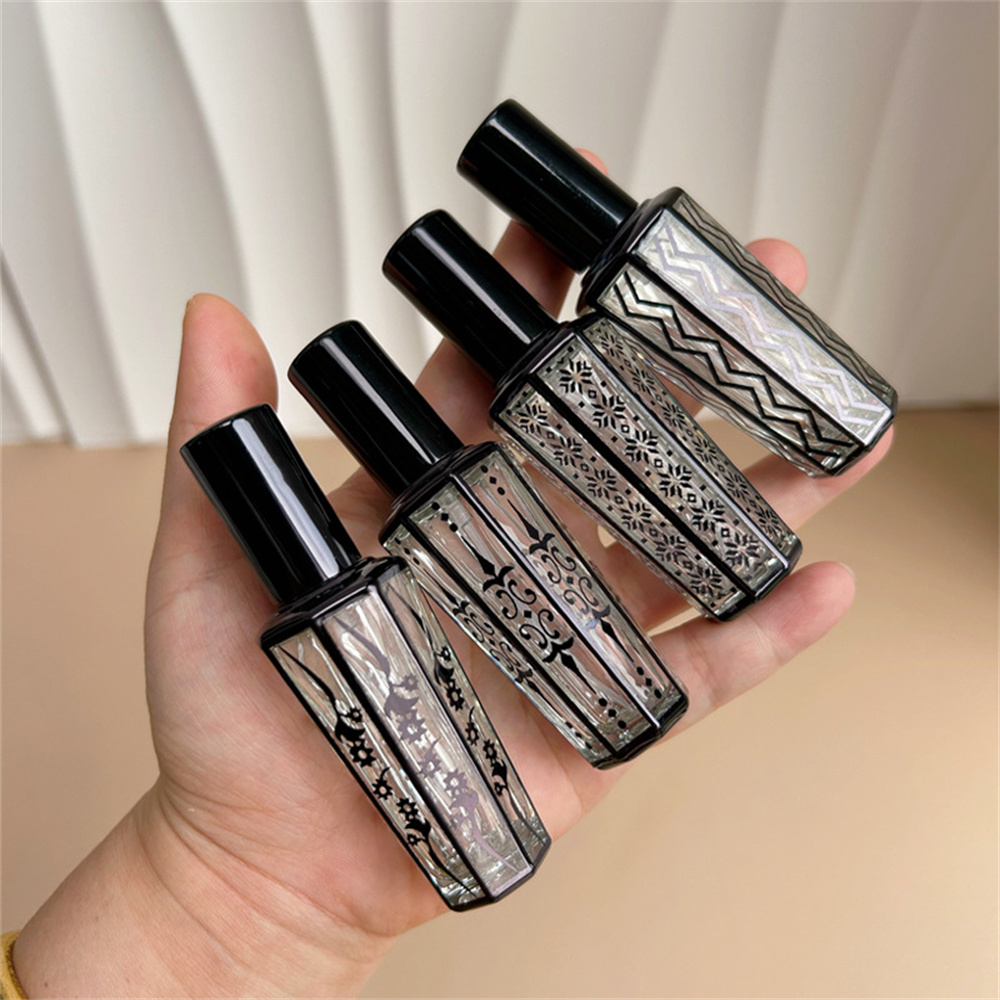 Perfume Fragrance Story - ガラスフレグランススプレー,ポータブルフレグランススプレー,詰め替え可能,カートリッジ充填,旅行,空のアルコール,化粧品,液体容器,15ml
