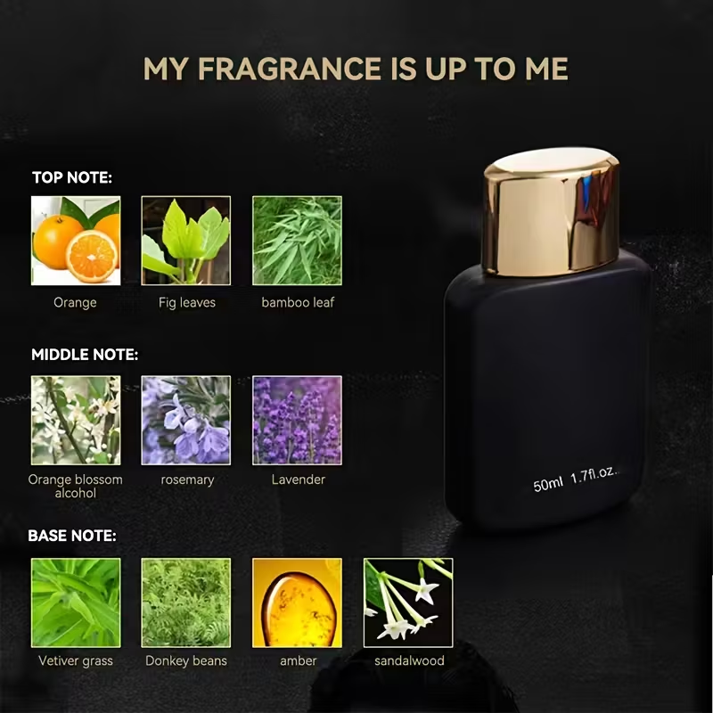 Perfume Jasmine Fragrance - 男性用香水、魅惑的なフローラルブーケ（ローズ、ジャスミン、バニラ配合）、長時間持続するフェロモン入りフレグランス