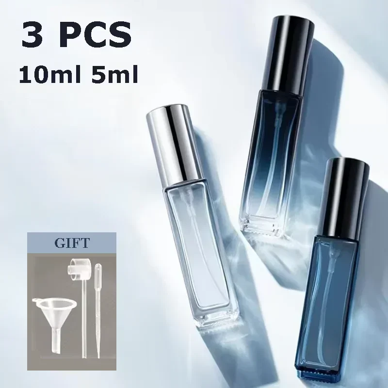 Perfume Fragrance Story - 3 個 5 ミリリットル 10 ミリリットルミニ香水スプレーボトルガラス詰め替えボトルポータブル旅行オイル液体化粧品容器香水アトマイザー