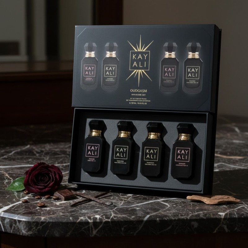 Perfume Royal Fragrance - KAYALI ユニセックス香水ギフトセット 4×10ml オードパルファム 長持ちするフレッシュでマイルドなフローラルフルーティムスク エレガントなバニラロイヤルフレグランス