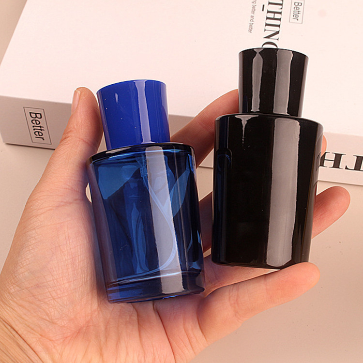 Perfume Fragrance Story - 50ml空のガラス製香水スプレーボトル、高級携帯用旅行アトマイザー（エッセンシャルオイル、化粧品詰め替え容器）