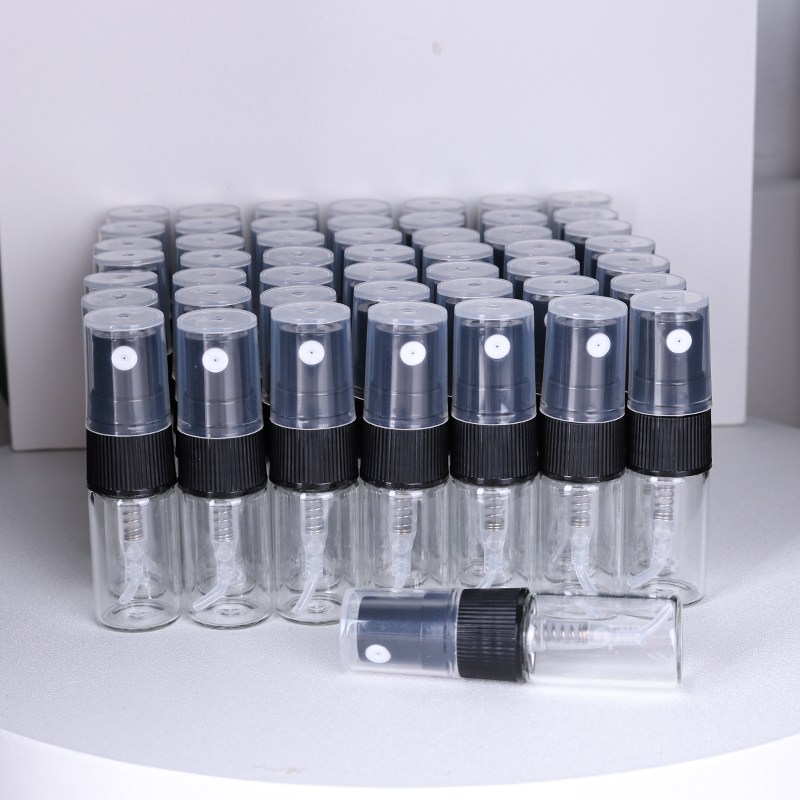 Perfume Fragrance Story - ホットセール 50個入り 2ml 透明ガラス香水瓶 使い捨てお試しボトル ミニ旅行携帯用