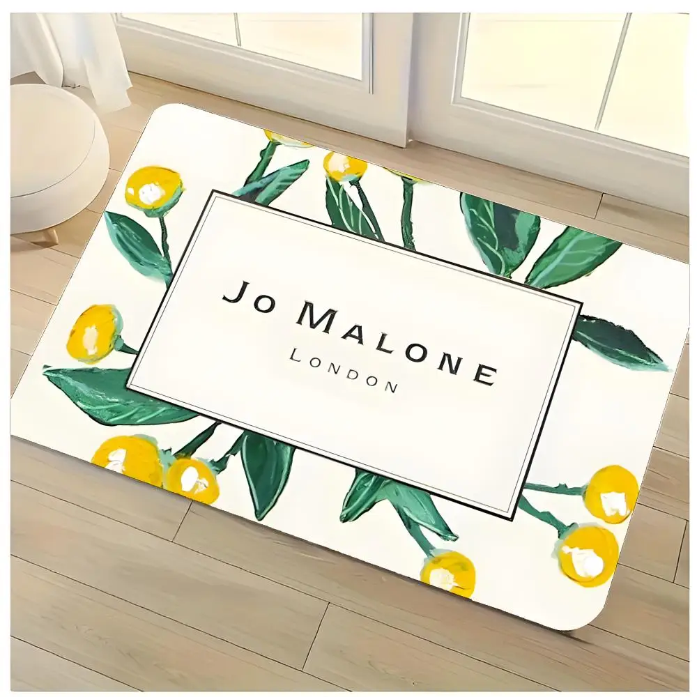 Perfume J Fragrance - 高級香水フレグランスブランド J-Jo Malone フロアマット 洗える吸水性フランネルドアマット 滑り止め屋内フロアラグ