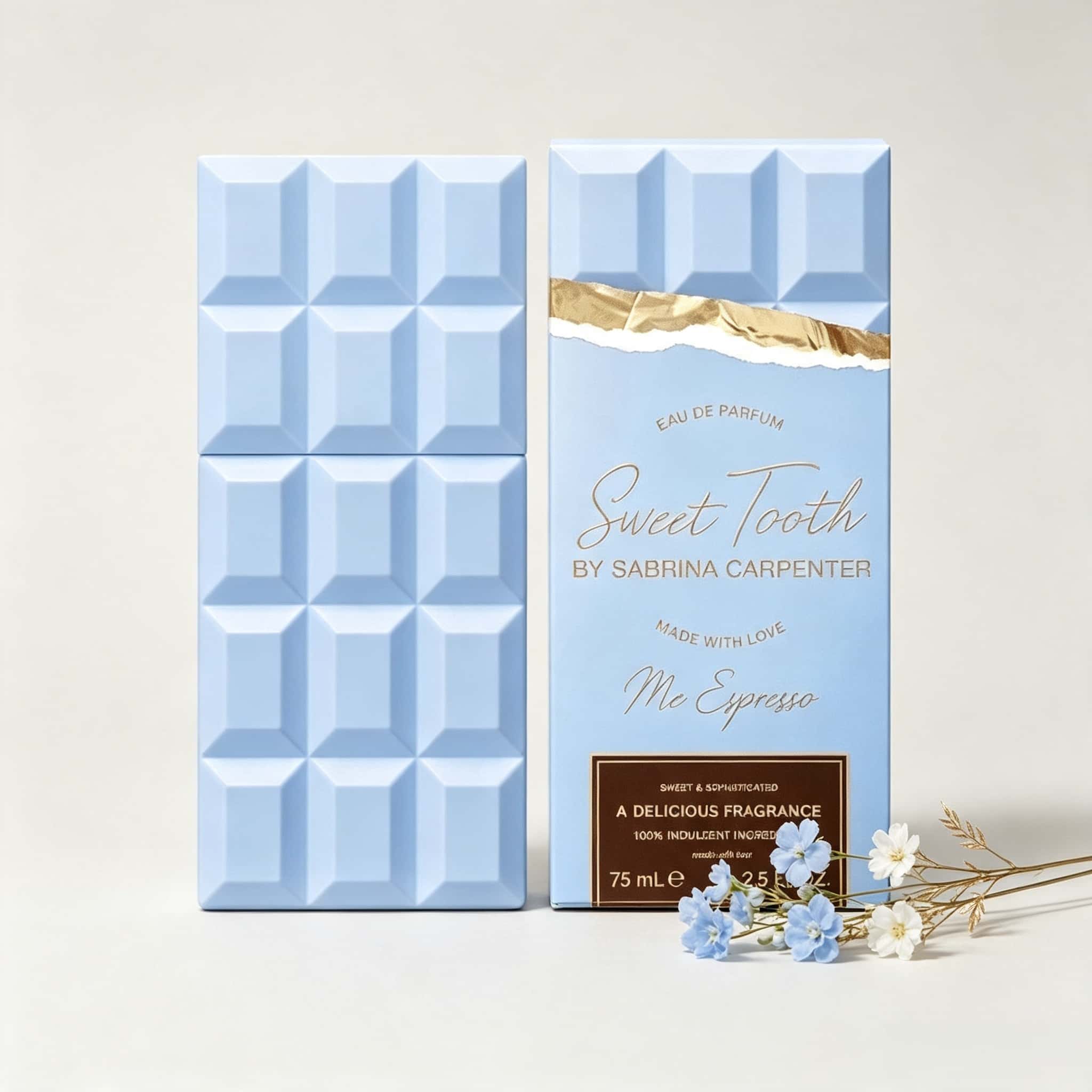 Perfume Fragrance Blue - サブリナ・カーペンター スウィートトゥース ブルーエディション EDP 女性用香水 ライトブルーチョコレートボトル