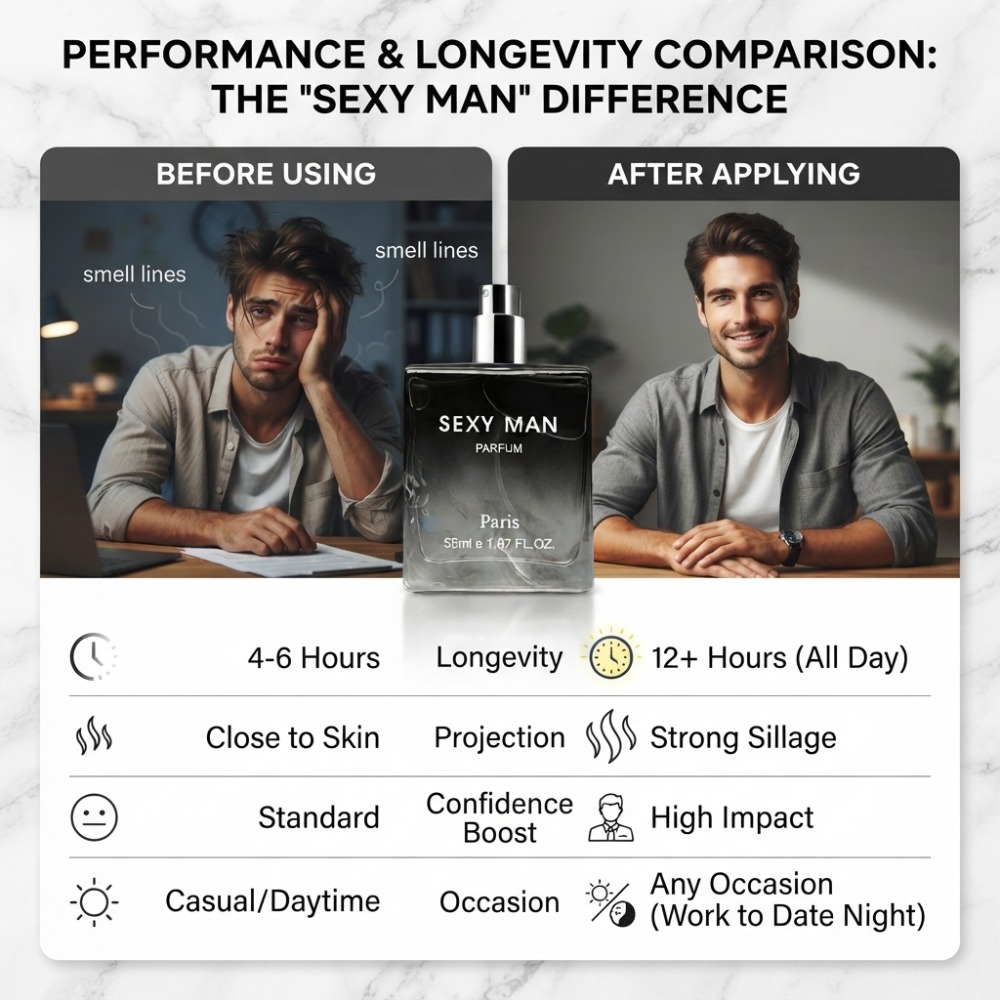 55ML セクシーマン香水 長持ちするウッディフレグランス  - Perfume Fragrance Enhancer のレビューと価格