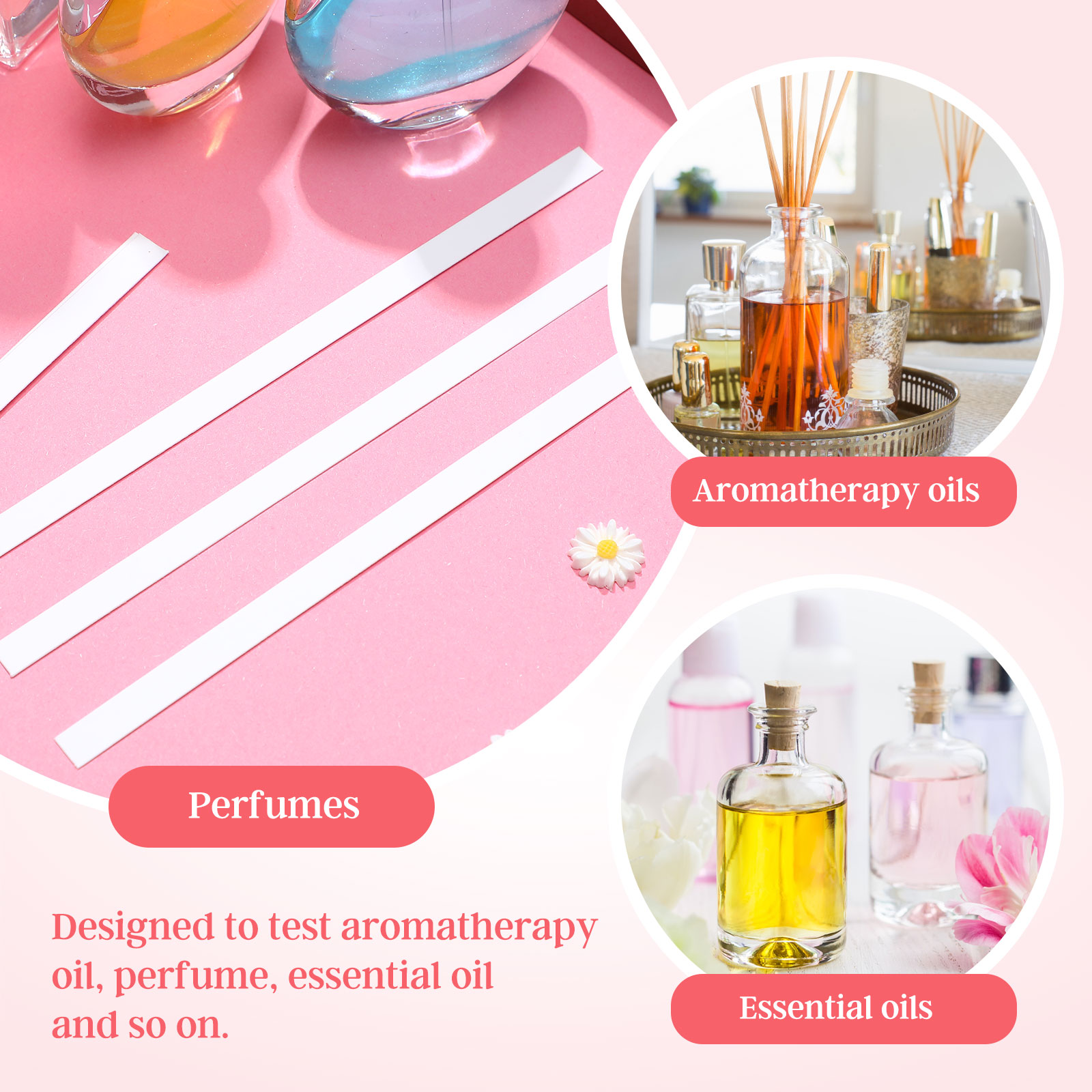 フレグランニングテスター,白,エッセンシャルオイル,500個 - Perfume Fragrance Base のレビューと価格