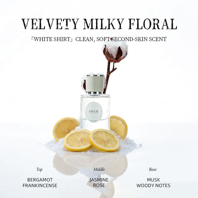 クリーンホワイトシャツ女性用香水 ジャスミンムスクフローラル - Perfume Jasmine Fragrance のレビューと価格