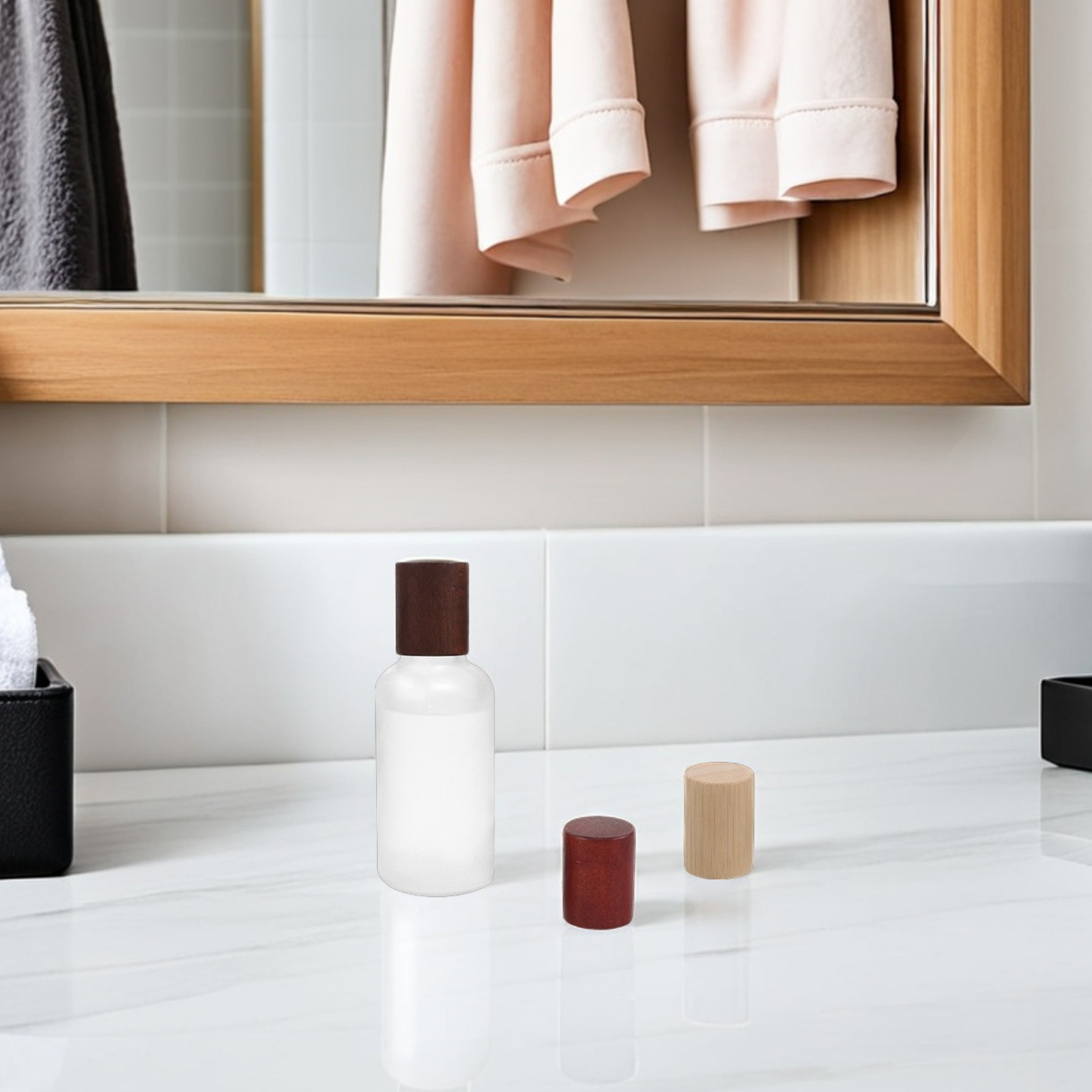 10個入り木製香水瓶キャップ竹製フレグランス蓋スプレーボトル - Perfume Fragrance Enhancer のレビューと価格