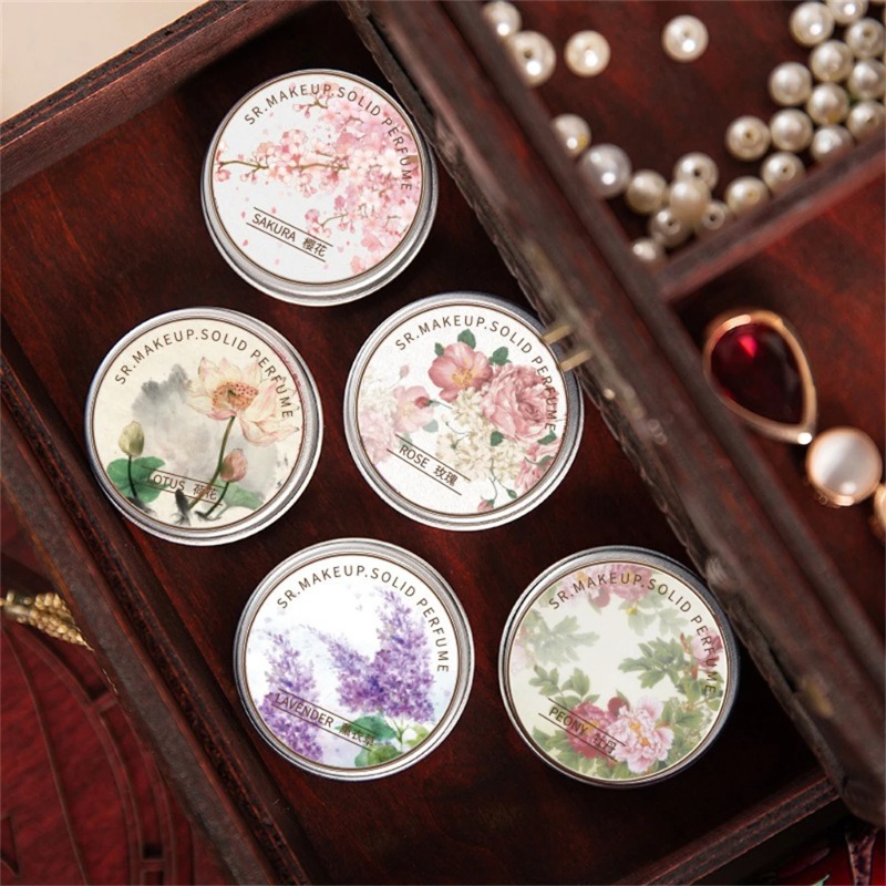 固形香水 ポータブル固形バーム 長持ちする香り フローラル固 - Perfume Jasmine Fragrance のレビューと価格
