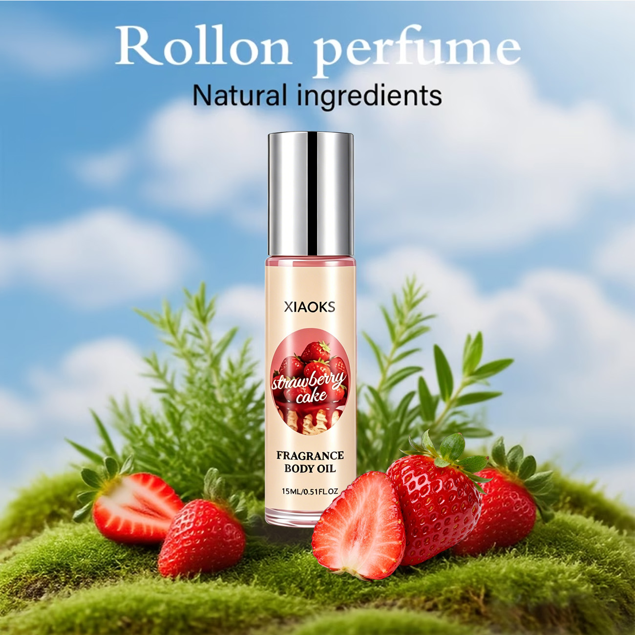 1本のストロベリーケーキ型スイートロールオン香水 - 魅力的 - Perfume Fragrance Enhancer のレビューと価格