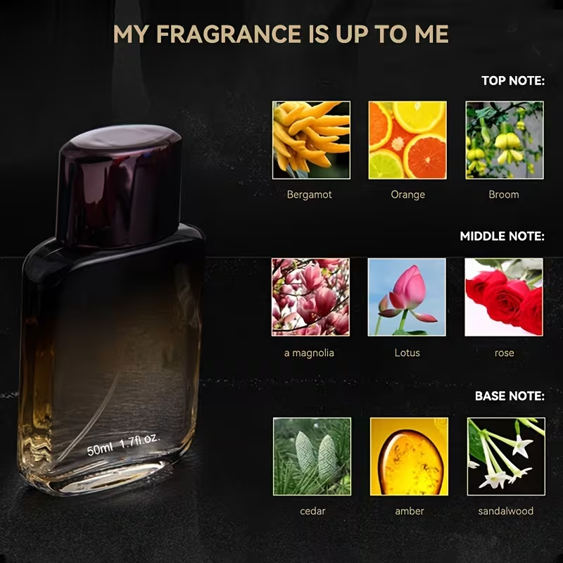 男性用香水、魅惑的なフローラルブーケ（ローズ、ジャスミン、バ - Perfume Jasmine Fragrance のレビューと価格