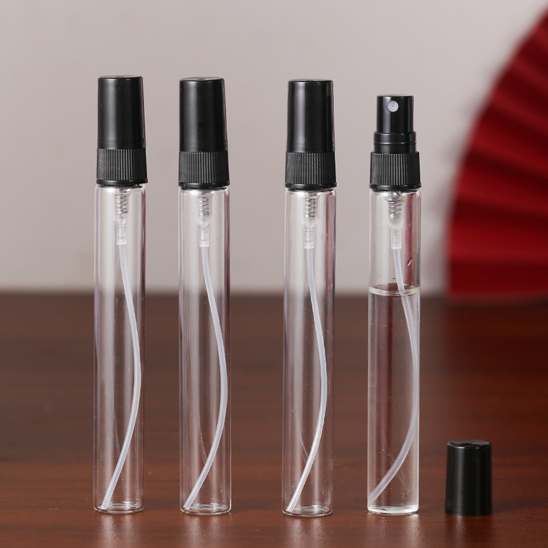 スプレー付きの詰め替え可能なガラス瓶,黒の香水スプレーボトル - Perfume Fragrance Story のレビューと価格