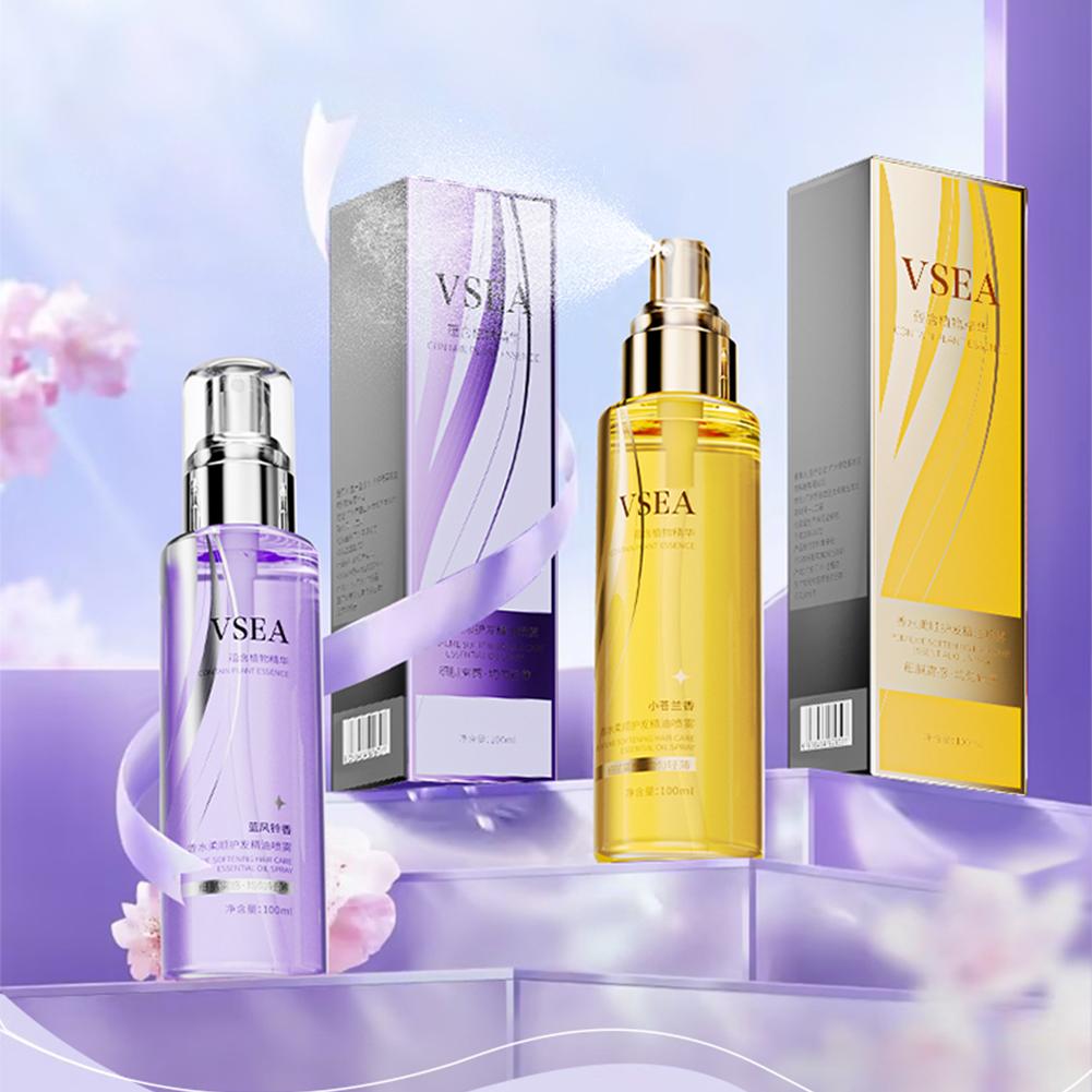 フレグランスヘアオイルスプレーは、栄養を与え、枝毛を改善し、 - Perfume Fragrance Enhancer のレビューと価格