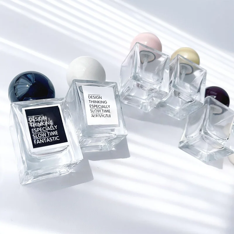30ml香水瓶ガラス製ラインミスト香水アトマイザー木製蓋付き - Perfume Fragrance Story のレビューと価格